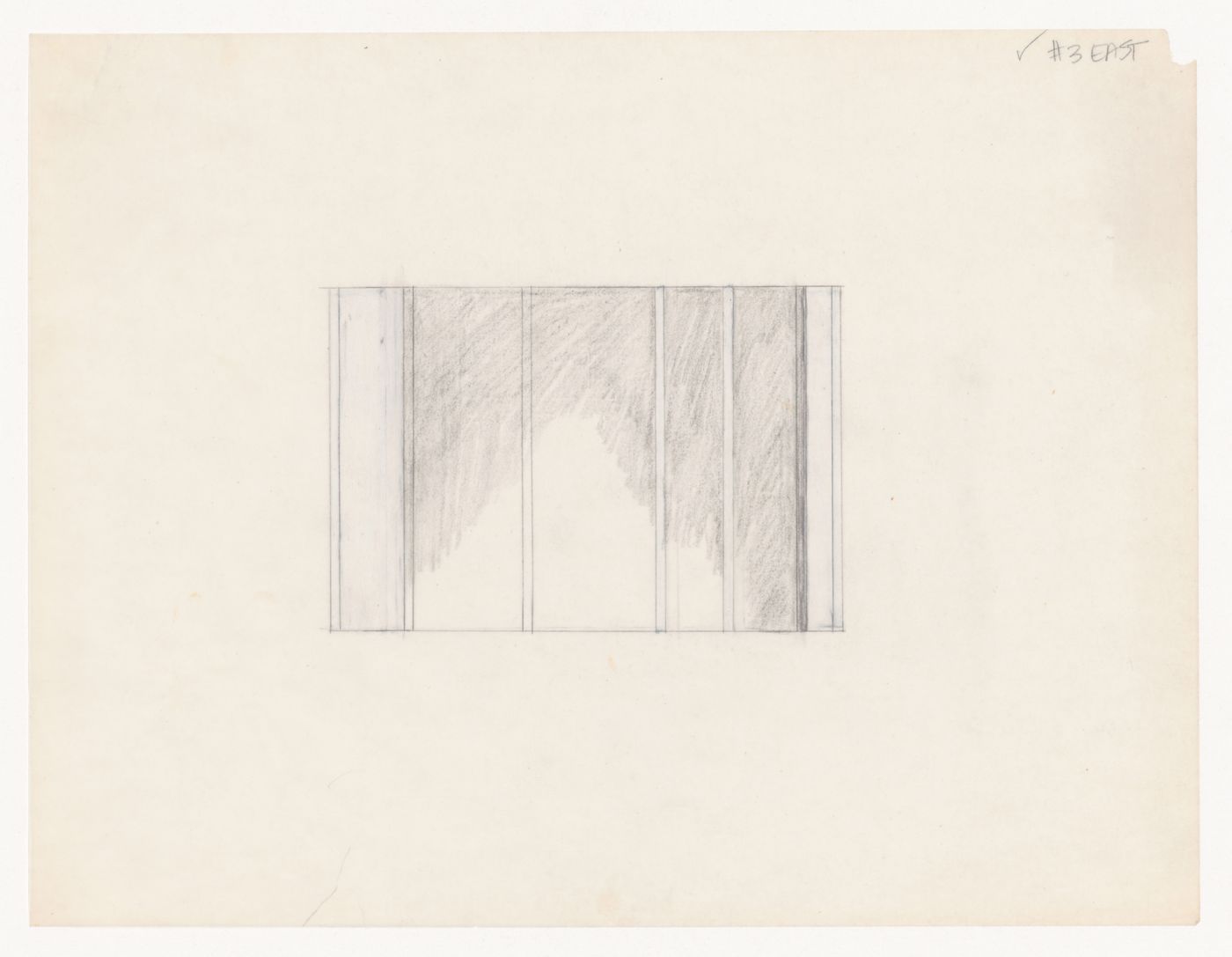 Sketch elevation for House VI, Cornwall, Connecticut