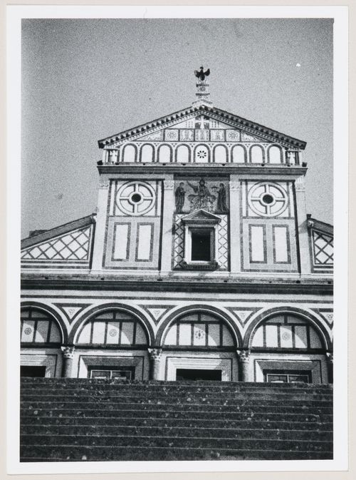 Partial view of San Miniato al Monte, Florence, Italy