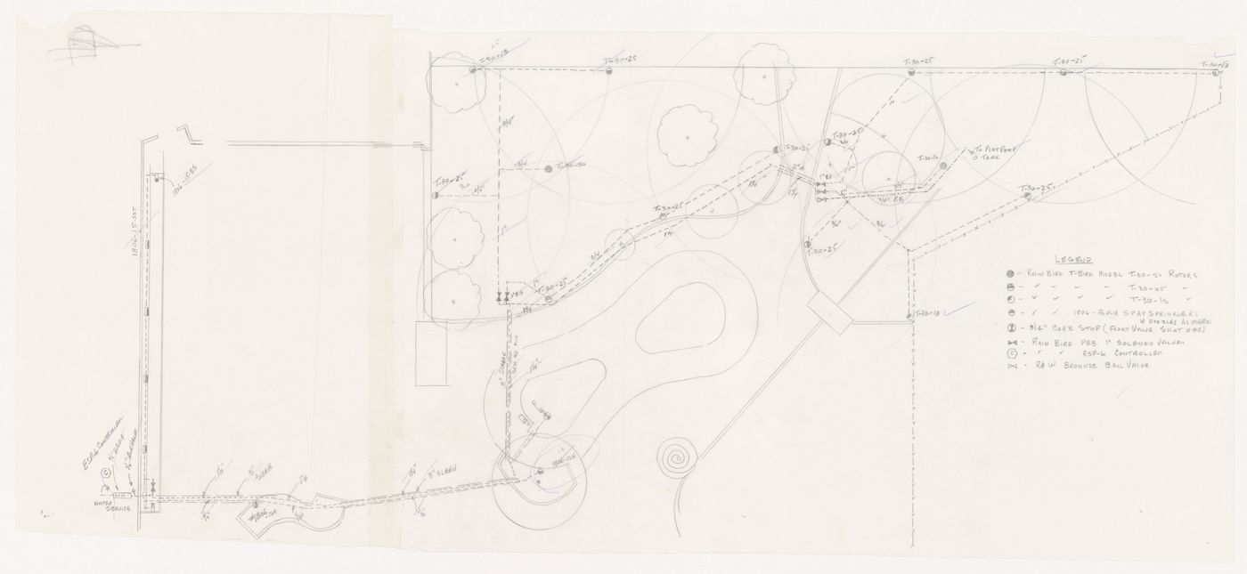 Plan with notes for Talmud Torah School Playground, Vancouver, British Columbia