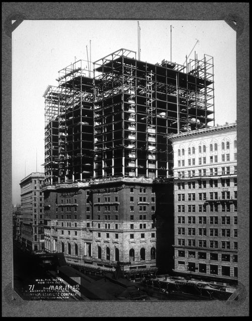 Plate from album ''Hotel McAlpin, New York City 1911-12''