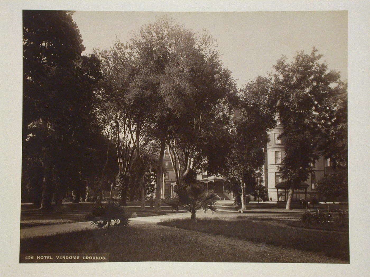 View of the Hotel Vendome and grounds, California [?]