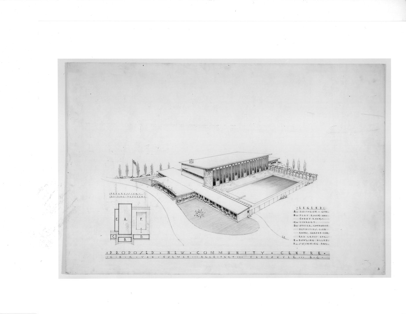 Perspective, schematic plan