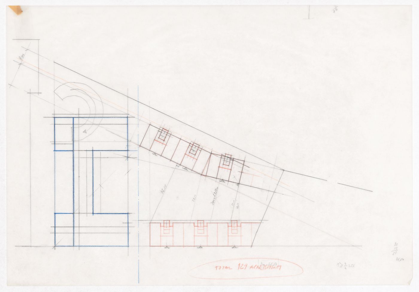 Sketch floor plan for Plano Urbanístico Boulevard Brune, Paris, France