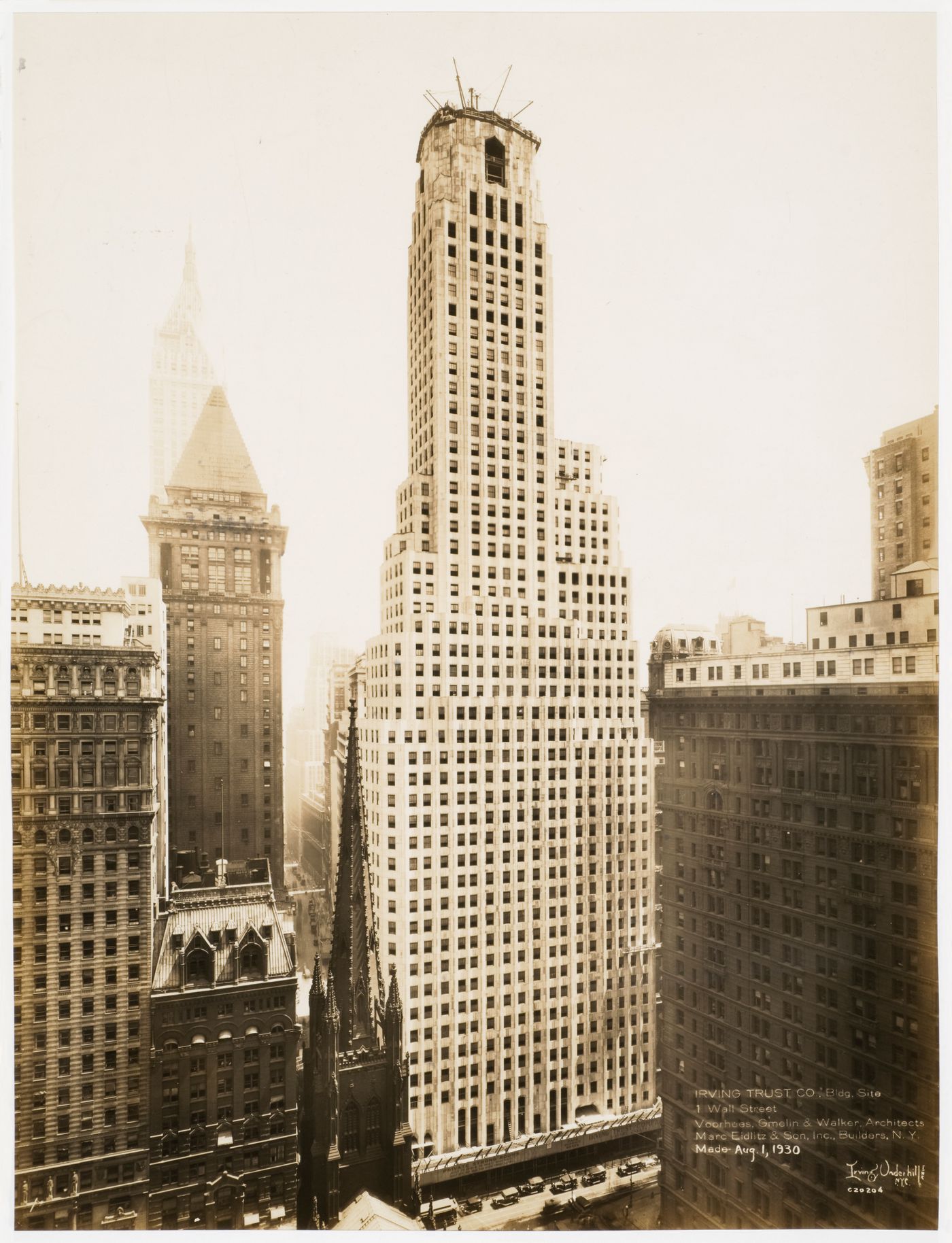 Irving Trust Company Building Site, 1 Wall Street, New York City