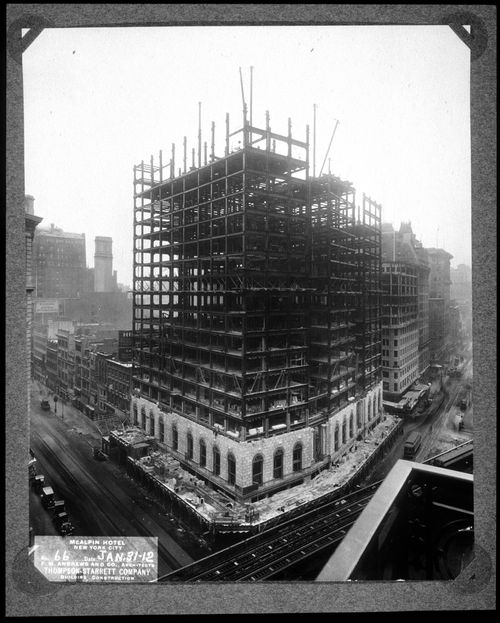 Plate from album ''Hotel McAlpin, New York City 1911-12''