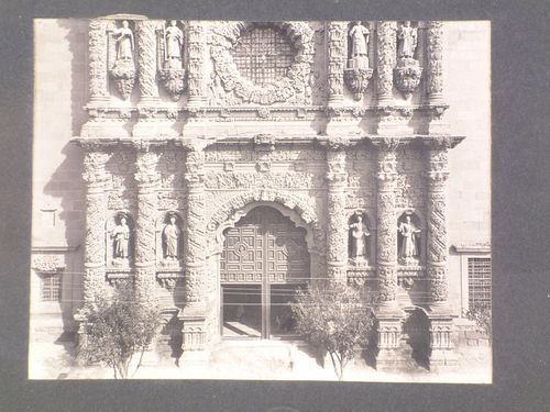 Partial view of the principal façade of the Catedral de Zacatecas, Mexico