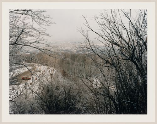 View above lookout looking north, Mount Royal, Montréal, Québec
