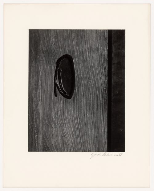 Detail of a sliding-door pull in the New Palace (also known as the New Goten), Katsura Rikyu (also known as Katsura  Imperial Villa), Kyoto, Japan