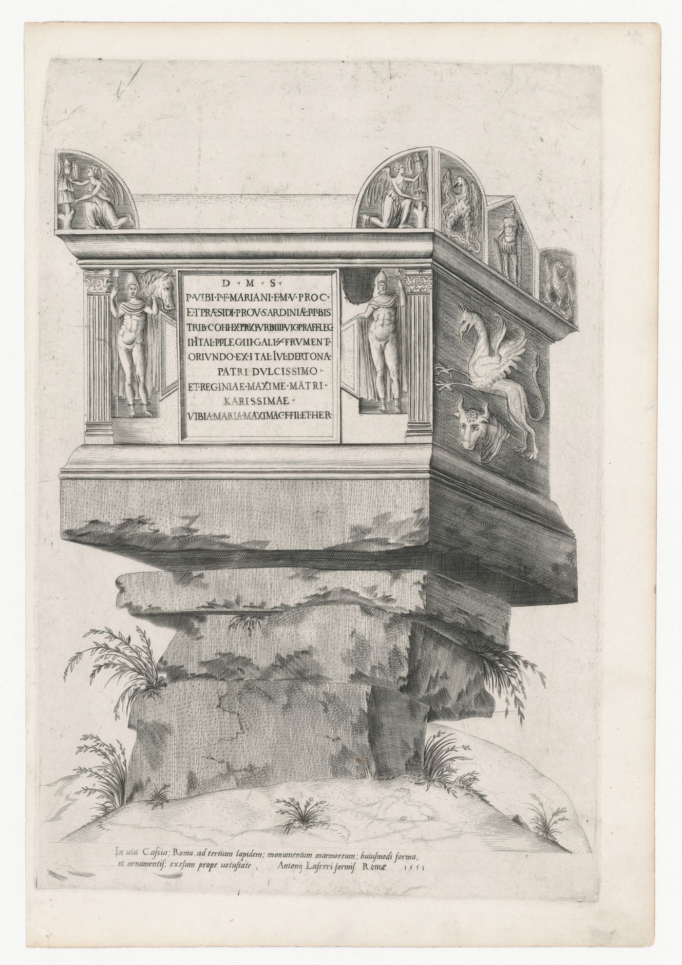 Perspective of the Tomb of P. Vibius Maranius, near Rome