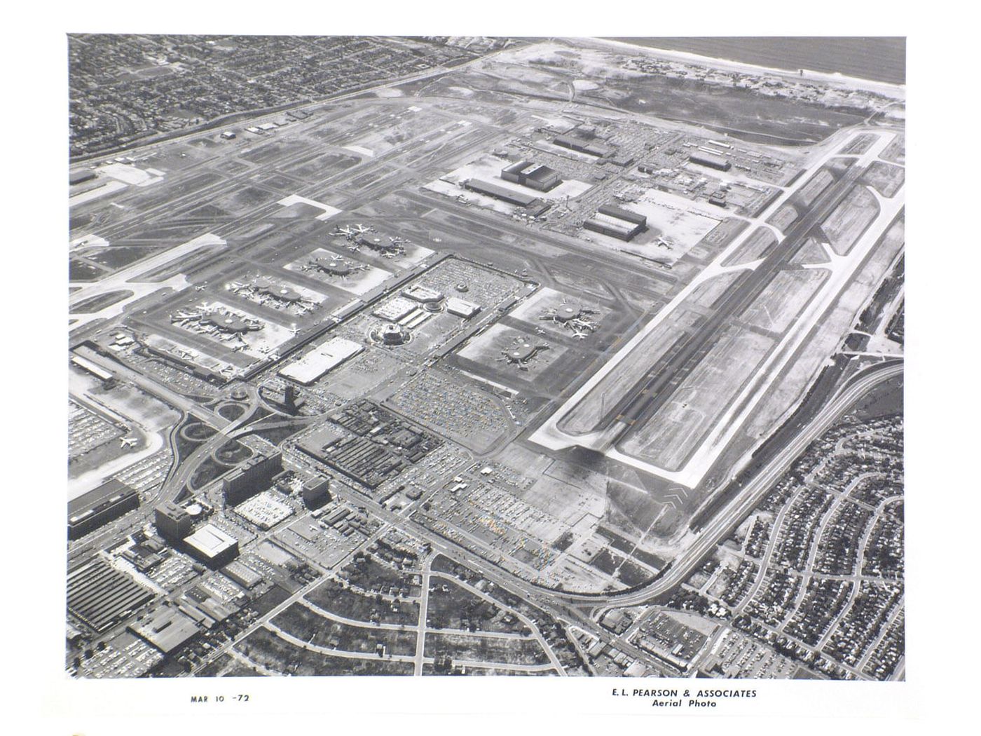 Aerial view of the Los Angeles International Airport, Los Angeles, California, United States