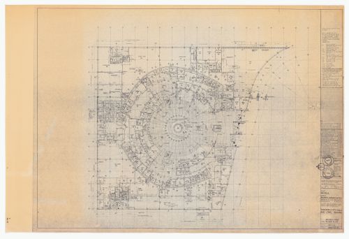 Revised first floor plan for Toronto City Hall and Civic Square, Toronto