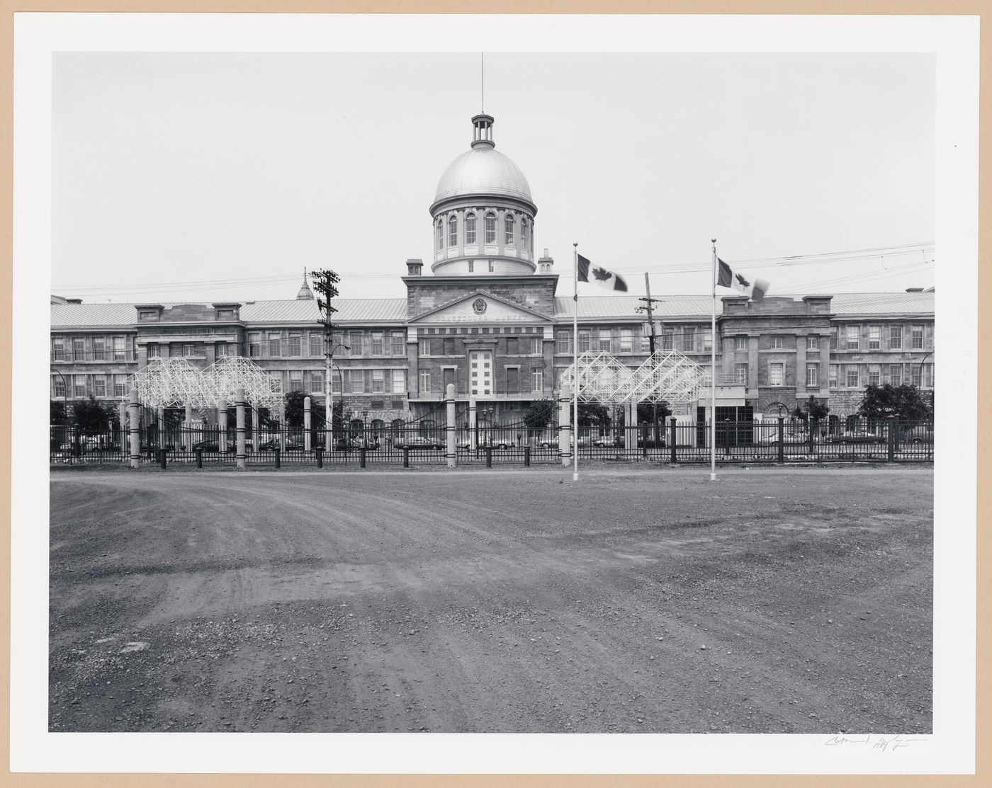 View of the south façade of Marché Bonsecours, Montréal, Québec