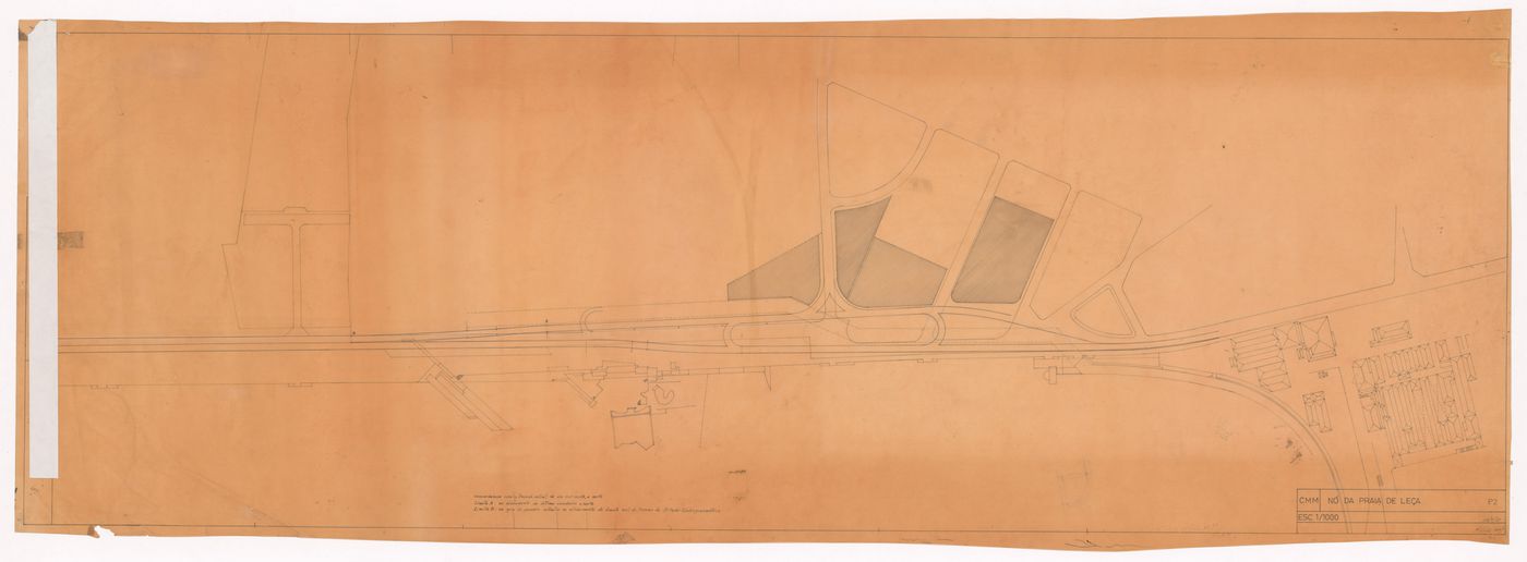 Plan for Praia de Leça for Plano Urbanístico para a Marginal de Leça e Zona da Boa Nova, Leça da Palmeira, Matosinhos, Portugal