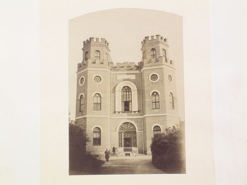 Exterior view of the Armoury, Tsarskoye Selo (now Pushkin), Russia