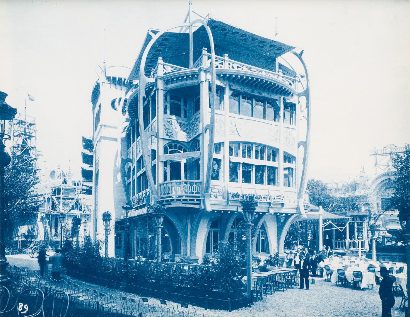 Plate from album ''Les Merveilles et Les Originalites Architecturales A L'Exposition 1900''