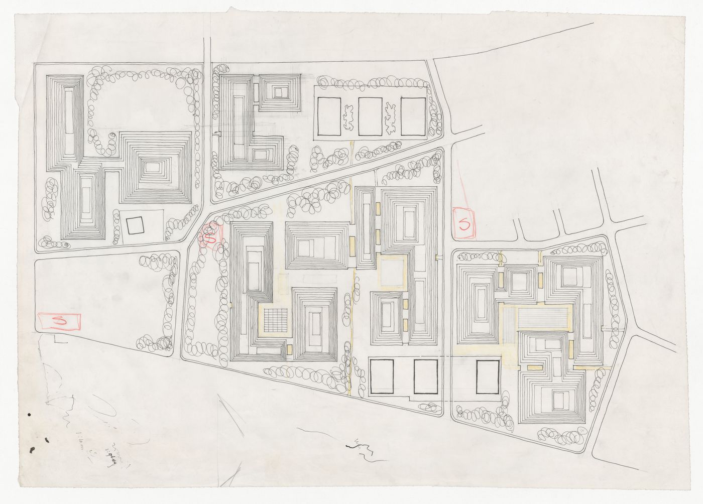 Site plan for Tel Aviv competition