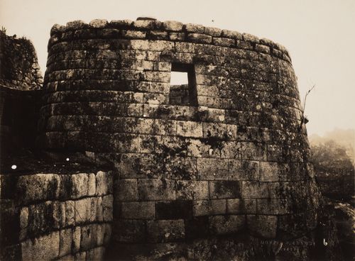 View of the Torreón, Machu Picchu, Peru
