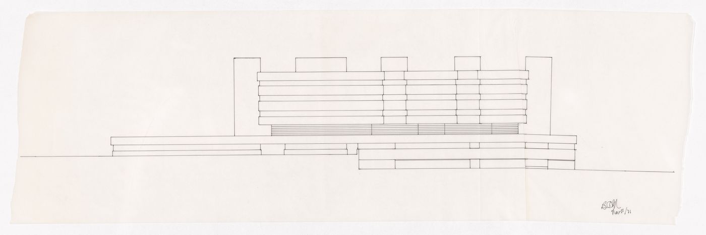 Elevation for Memorial University of Newfoundland, Health Sciences Complex, St. Johns, Newfoundland