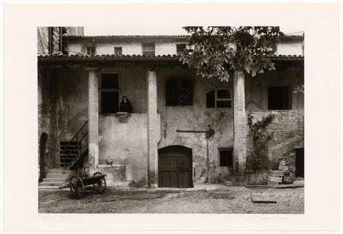 Façade of a house in Foligno, Umbria, Italy