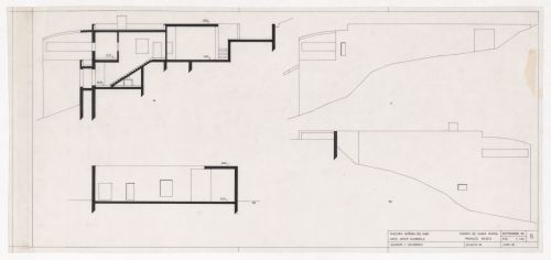 Elevations and sections for Casa Guardiola, Puerto de Santa Maria, Spain