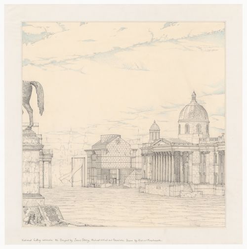 Perspective for National Gallery Addition Competition, London, United Kingdom