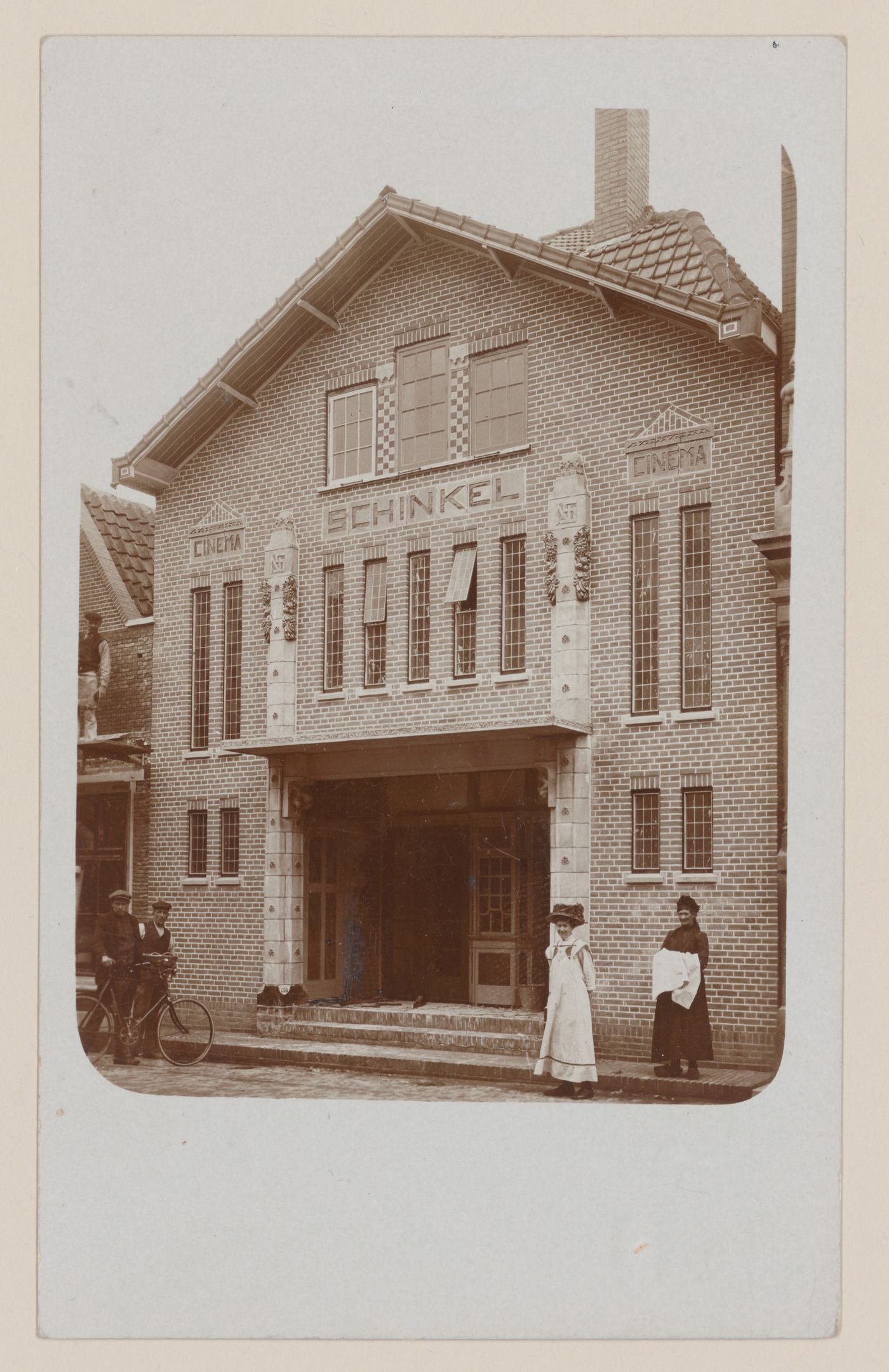 View of the principal façade of Schinkel Cinema, Purmerend, Netherlands