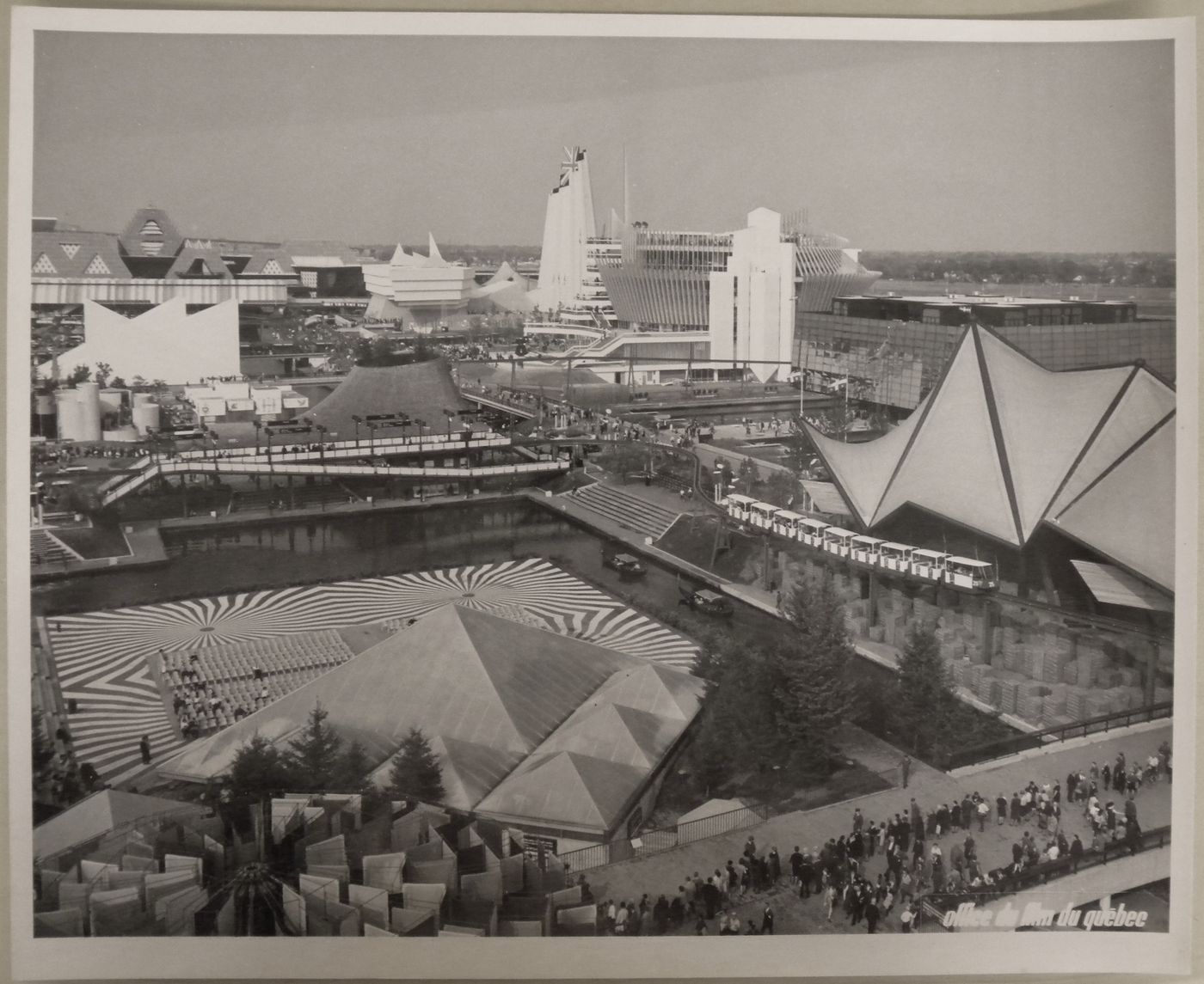 Partial view of the Île Notre-Dame site from the Canada's Pavilion, Expo 67, Montréal, Québec