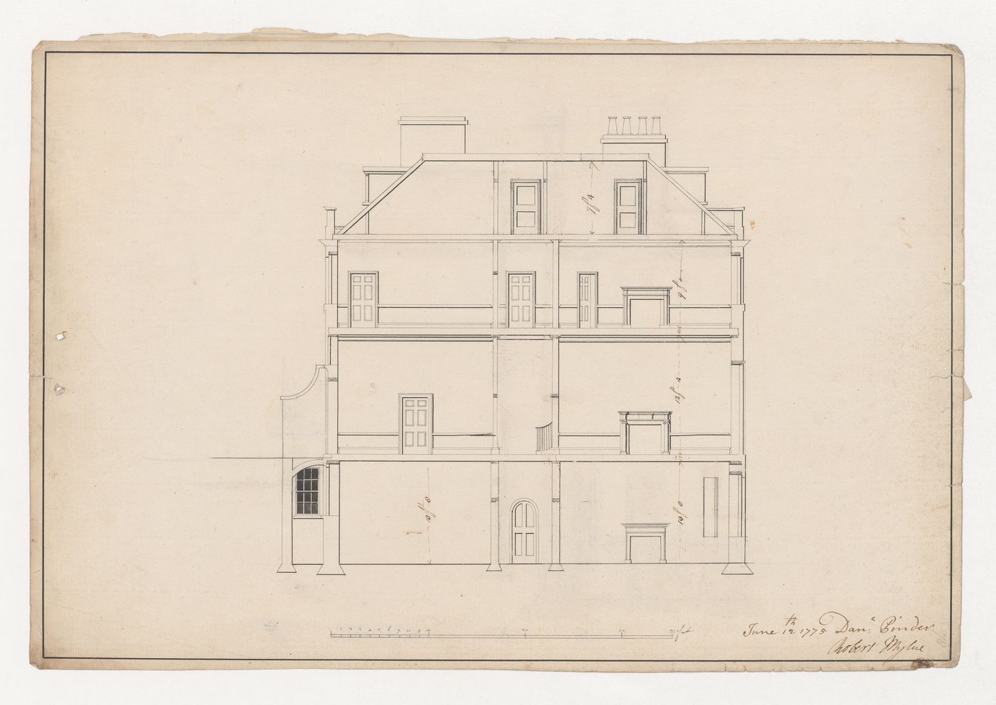 Cross section for The Wick, Richmond Hill