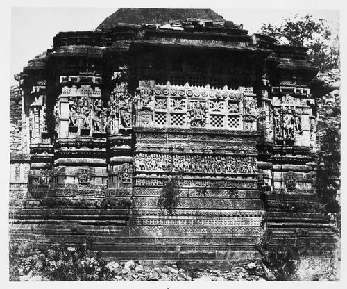 View of a temple, Chittor (now Chitor), India