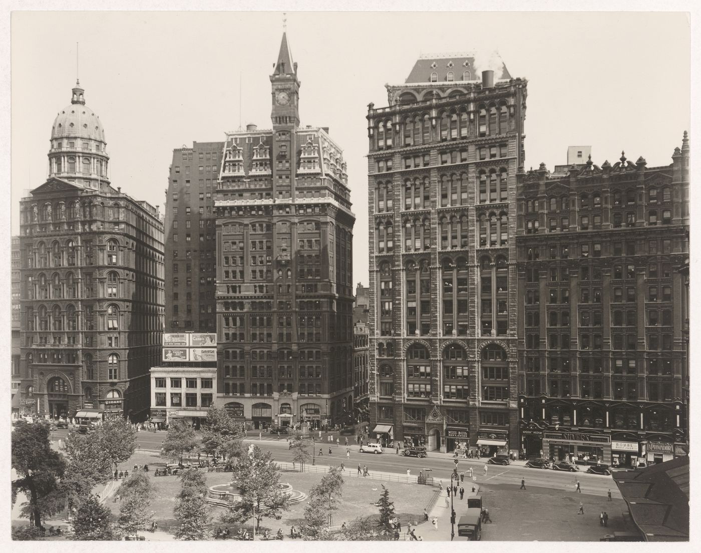 View of City Hall Park, Manhattan, New York City, New York