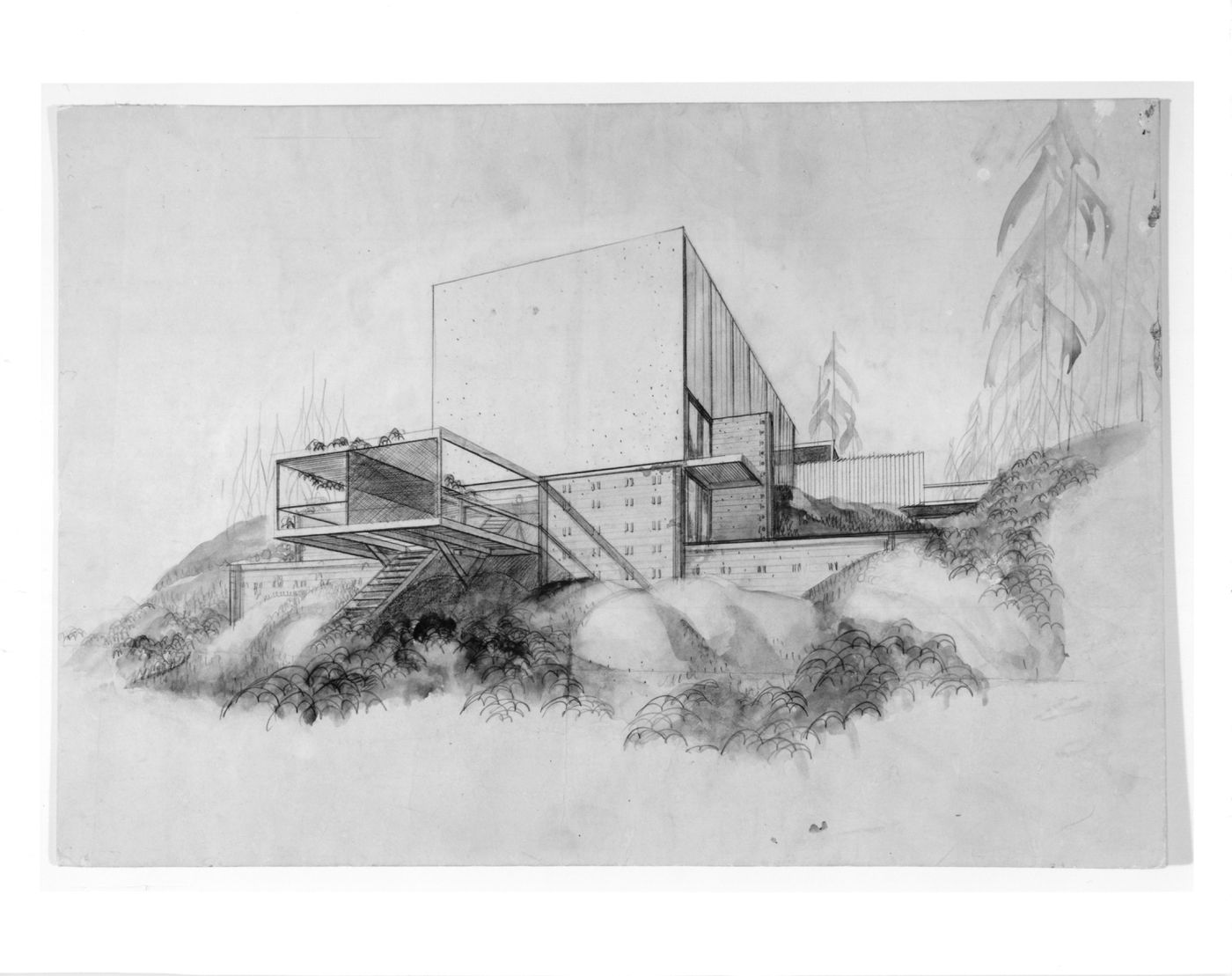 Perspective view of Stegeman House, Vancouver