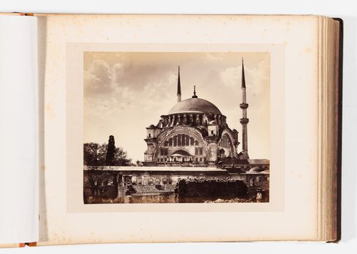 View of the Nuruosmaniye Camii, Constantinople (now Istanbul), Ottoman Empire (now in Turkey)