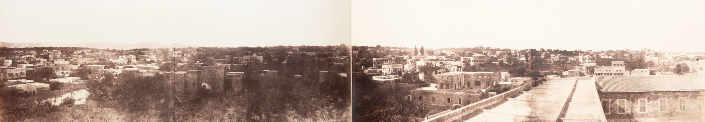 Panorama of south and southeast Beirut, Ottoman Empire (now in Lebanon)