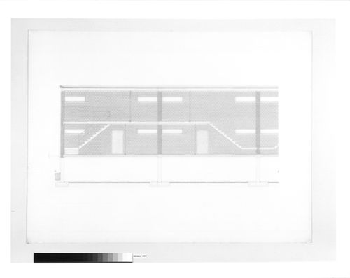 Structural cross section for Mollendorf House, Schiller Street, Chicago