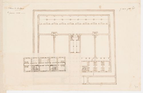 Prison, Chalon-sur-Saône, France: Plan of the ground floor