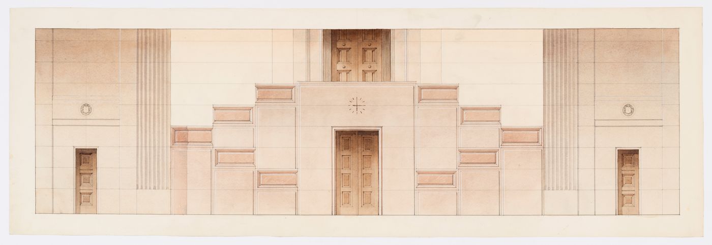 Perspective du hall principal, Cour suprême du Canada, Ottawa, Ontario, Canada (1937-1953, 1977)