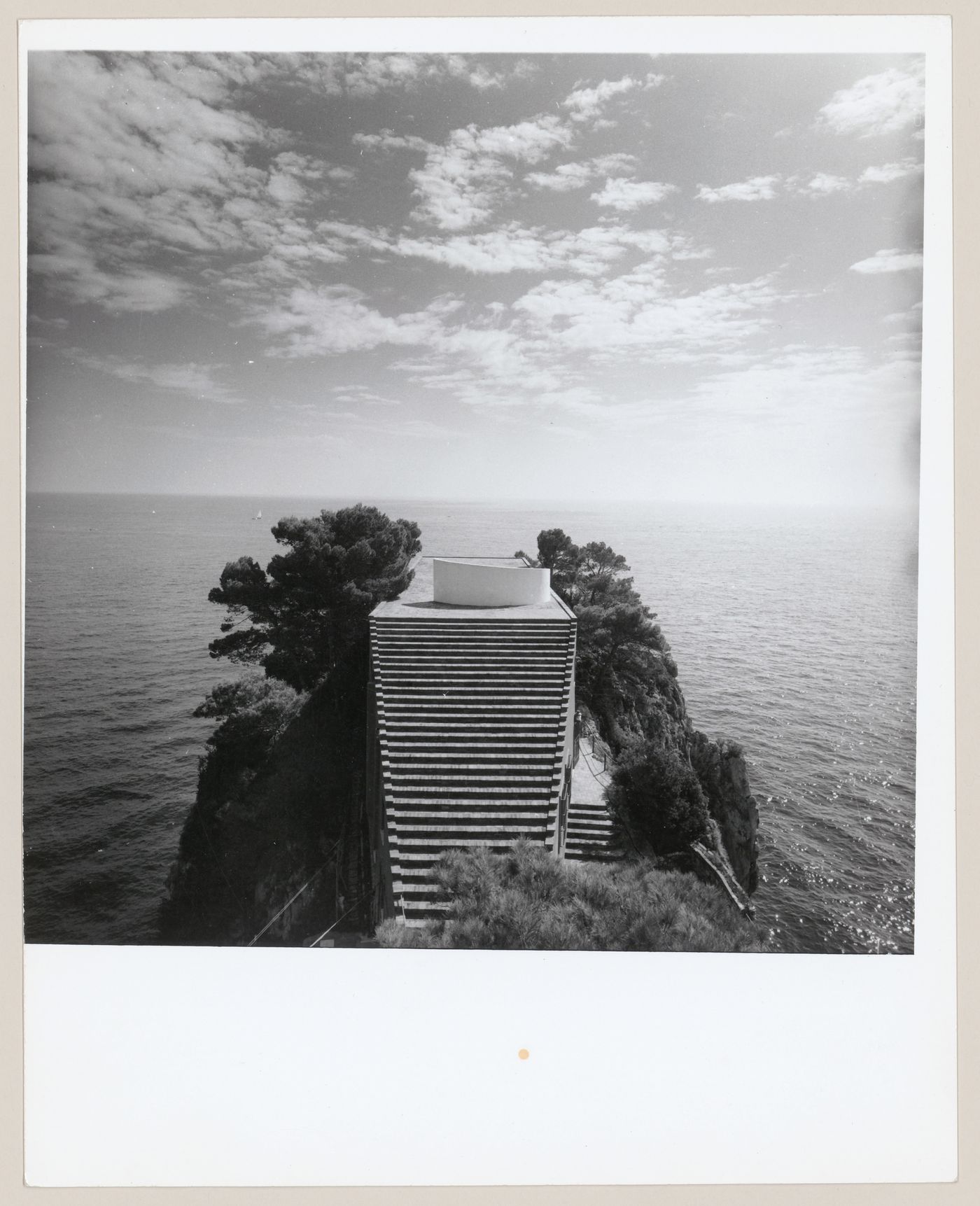 Exterior view of Casa Malaparte in Capri, Italy for the exhibition Casa Malaparte