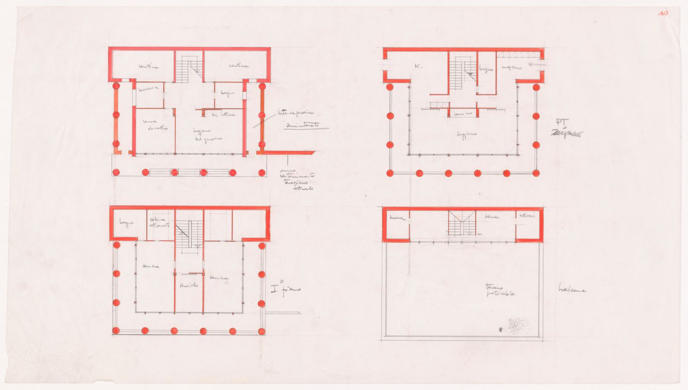 Plans for Ristrutturazione Casa Alessi, Verbania, Italy