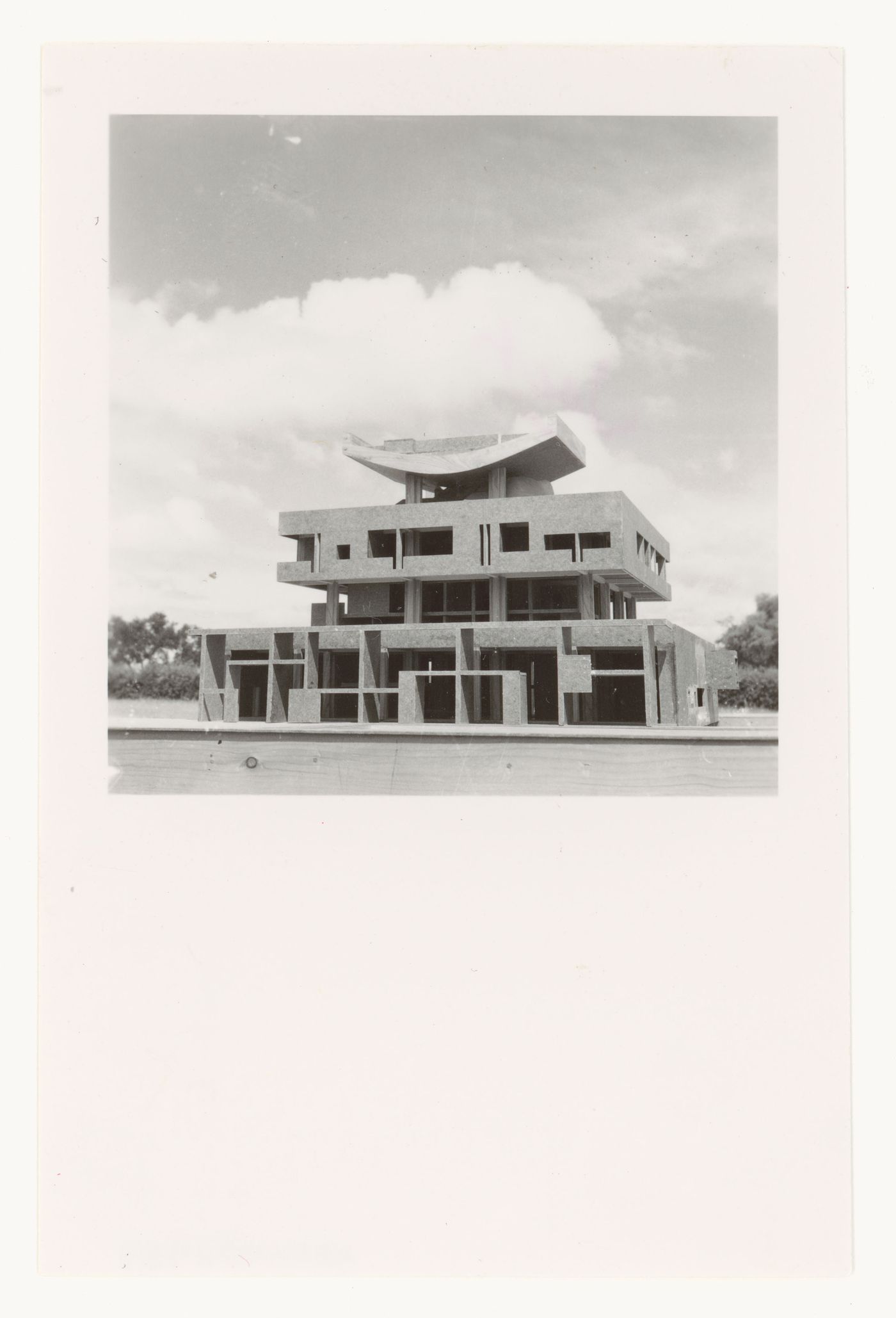 View of the model for Governor's Palace, Capitol Complex, Sector 1, Chandigarh, India