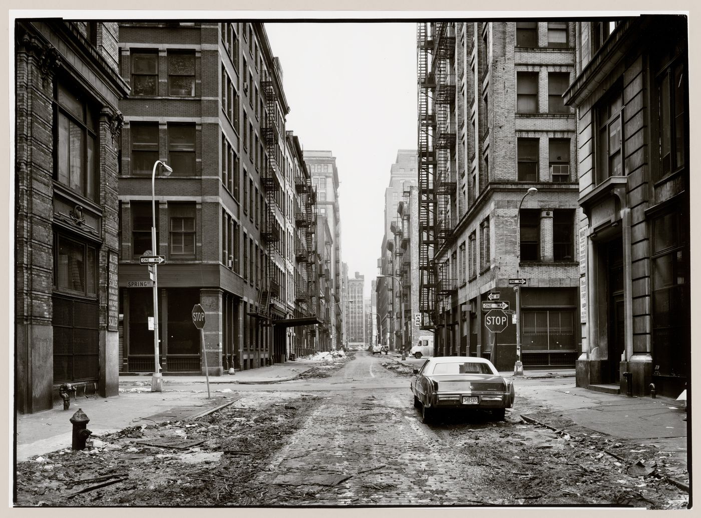 View of Crosby Street and Spring Street, New York City, New York, United States