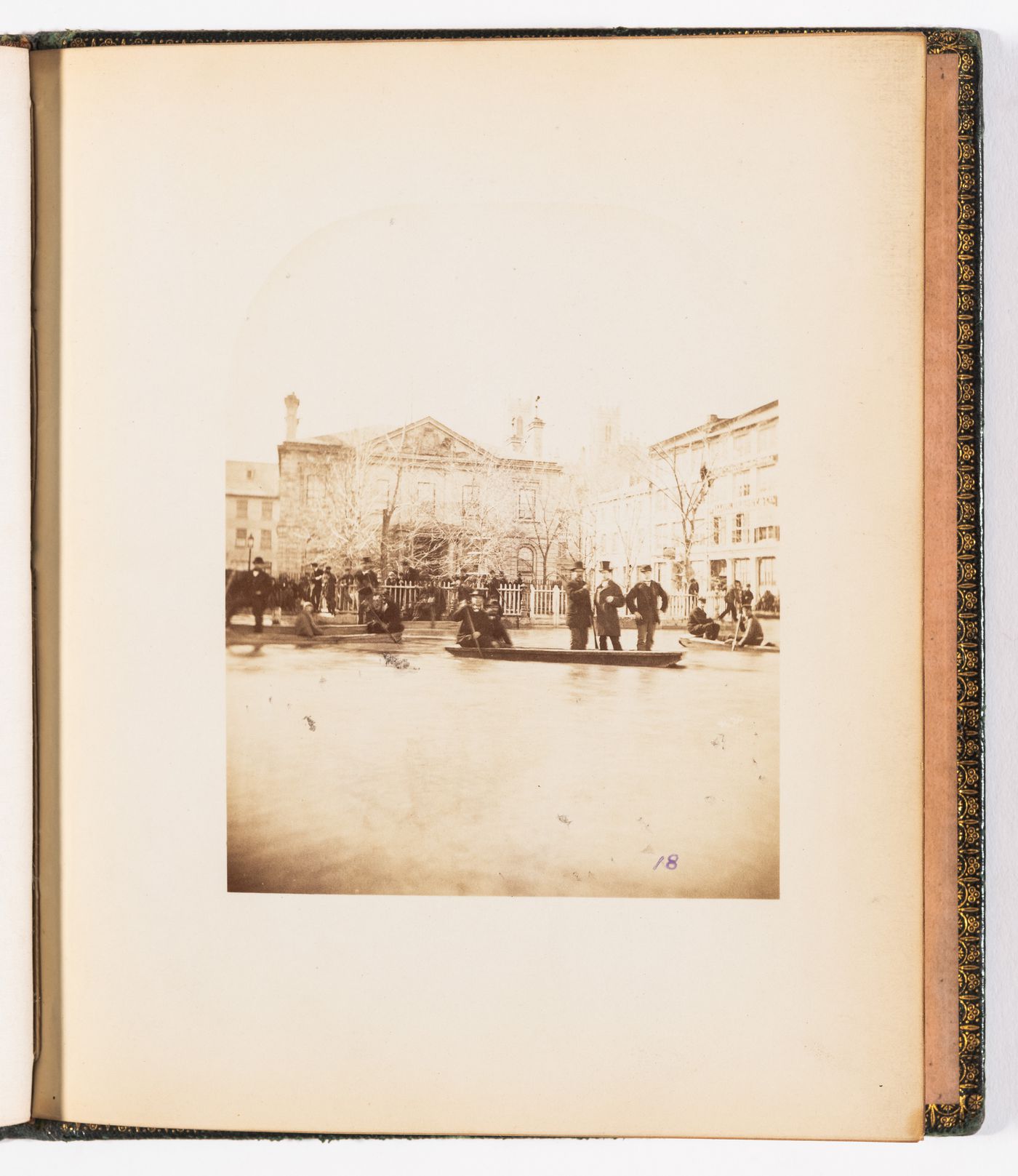 Custom House Square, Montreal, in flood