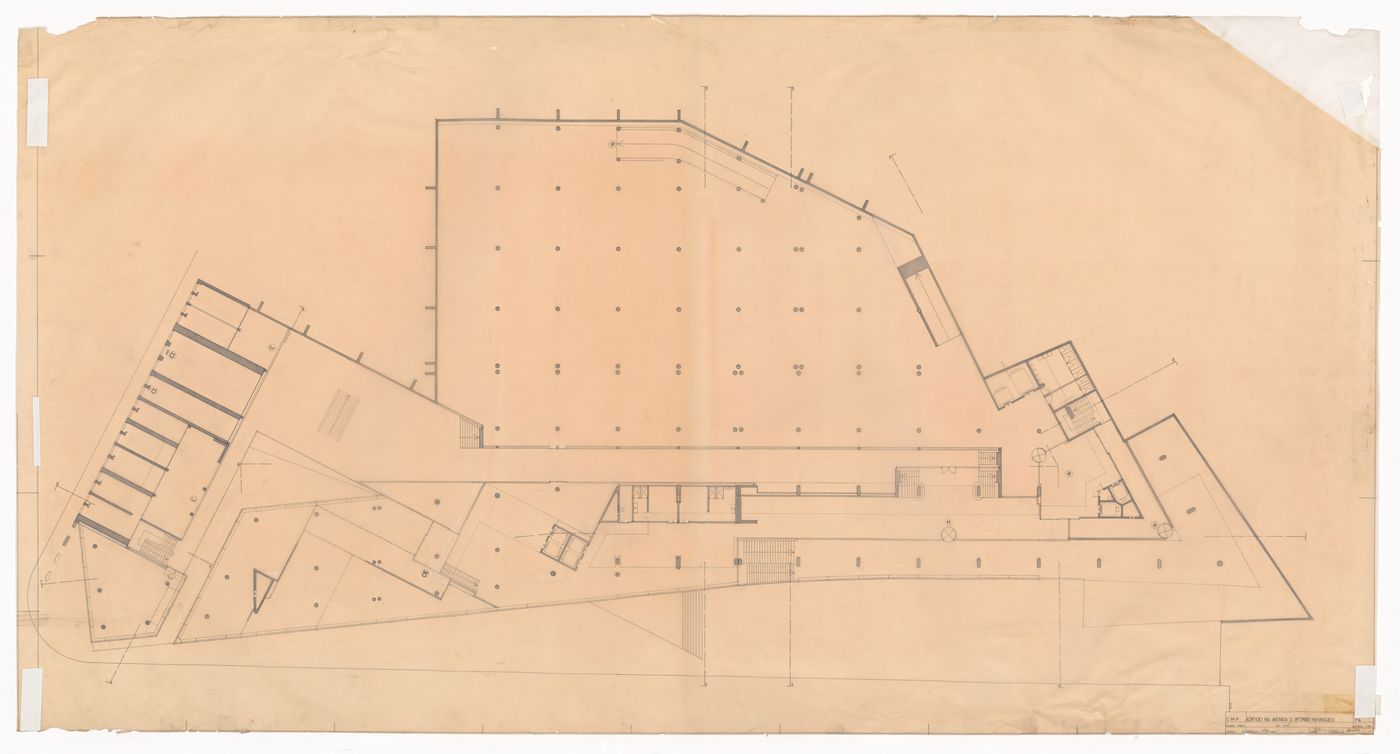 Fourth floor plan for Edifício de Escritórios na Av. D. Afonso Henriques, Porto, Portugal