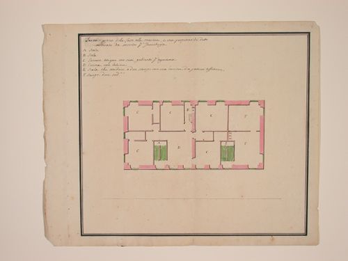 Third floor plan for the marine house, showing the portion restored to serve as guest-rooms