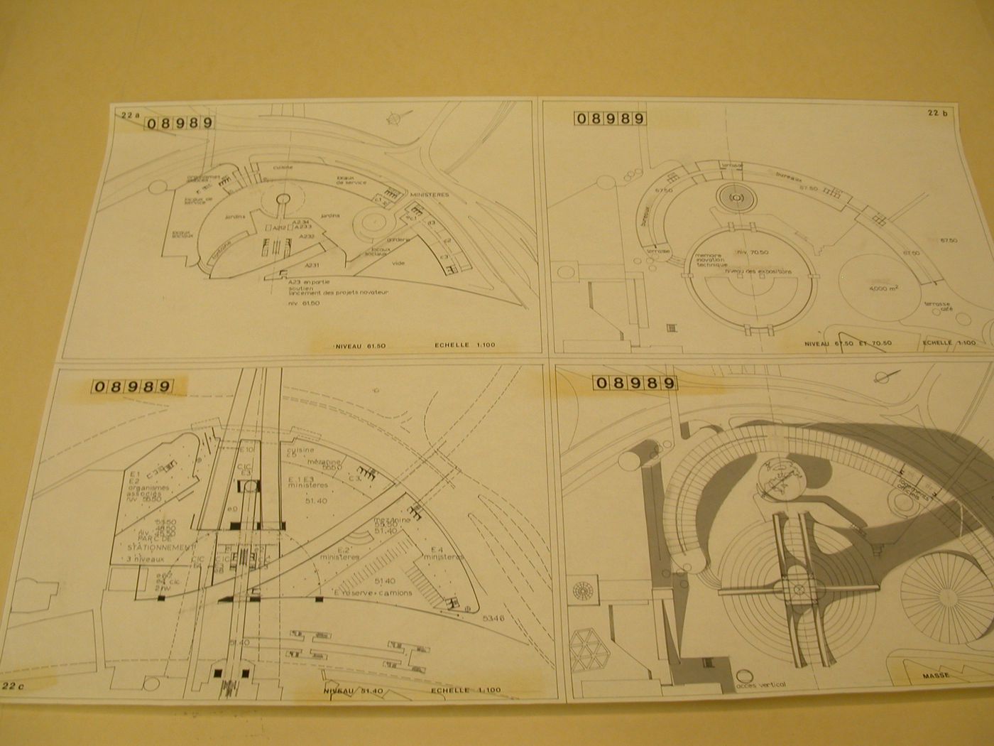 Tour de la Défense, Concours international d'architecture pour la Tête Défense, Paris, France : Plans