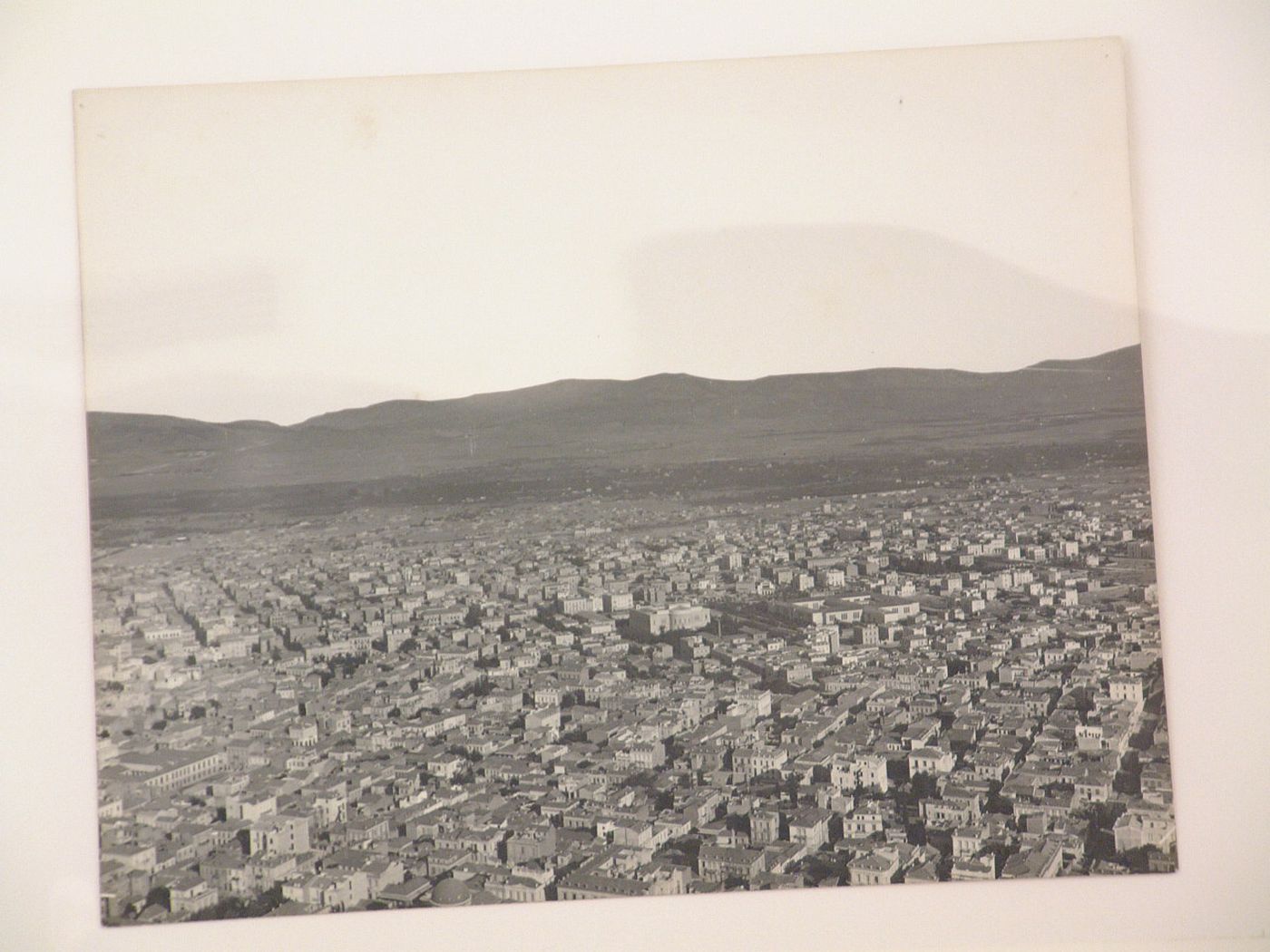 Aerial view of an unidentified city