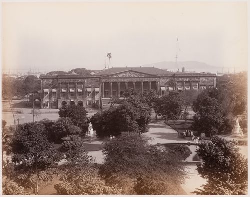 View of the Town Hall, Bombay (now Mumbai), India