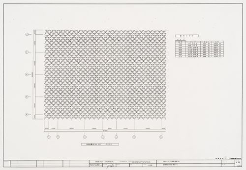 Specifications for the space frame, Galaxy Toyama Gymnasium, Imizu, Japan