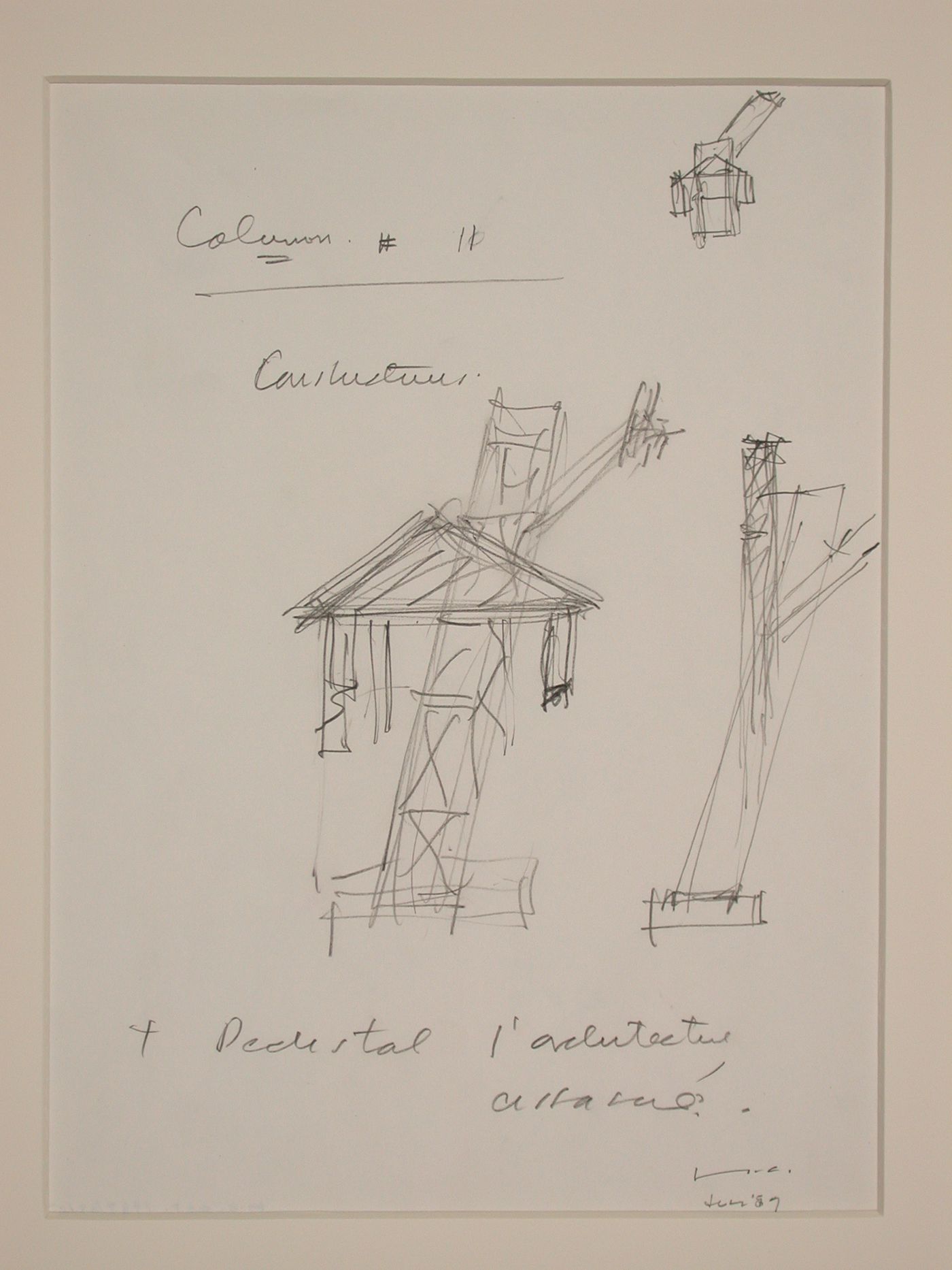 A study of column no. 11, CCA garden, Montréal, Québec