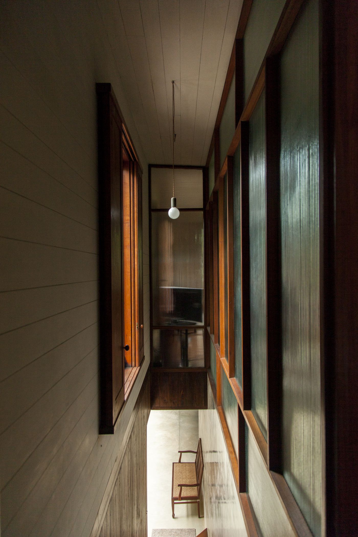 Copper House II : stairway from upper level