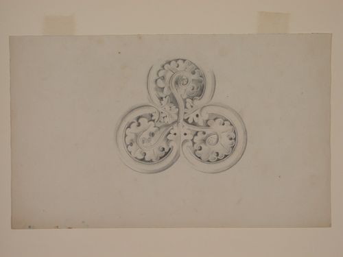 Drwgs rel. to Chateau deLanchneil (?) - ornament detl. Rosette